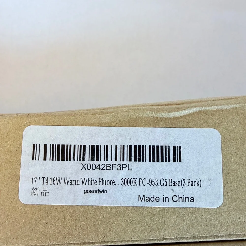 3 Pack 17 Inch F17T4 830 WW Fluorescent Light Bulbs Warm White 800 Lumen 80 CRI
